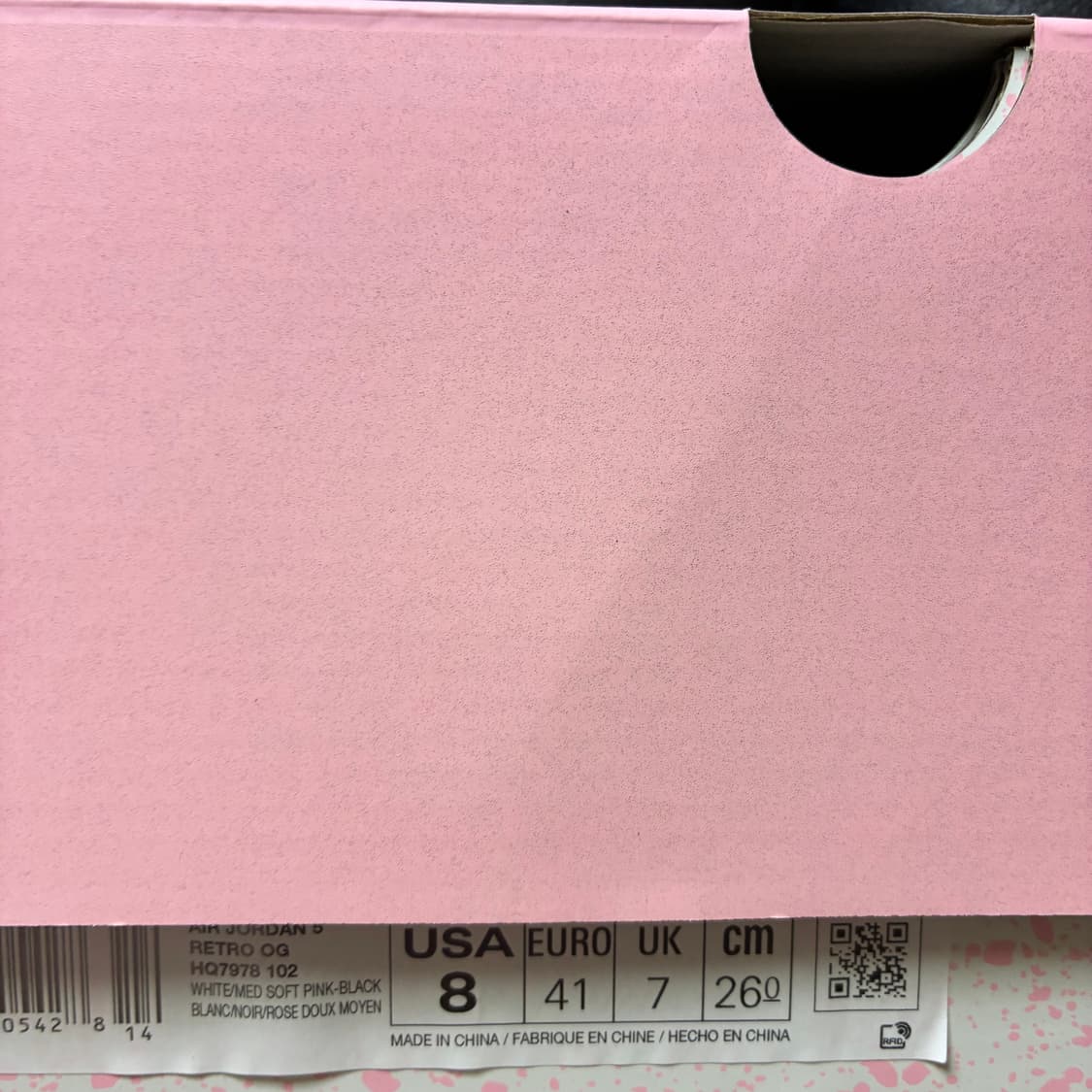 [260]나이키 에어 조던 5 레트로 화이트/핑크 상품이미지7