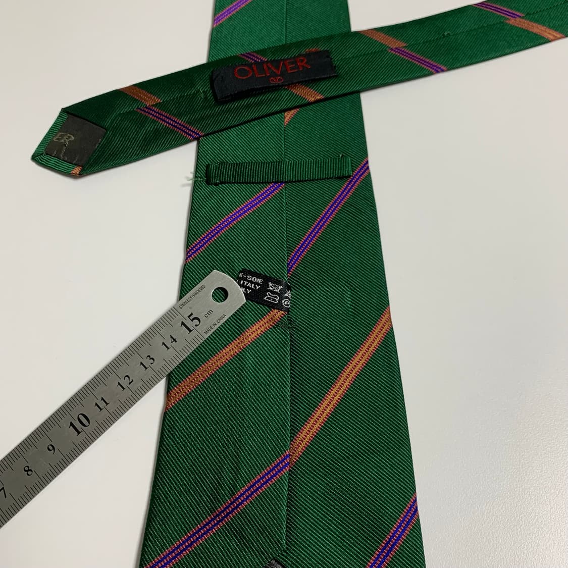 발렌티노(VALENTINO) 스트라이프 명품넥타이 100실크 A등급 상품이미지6