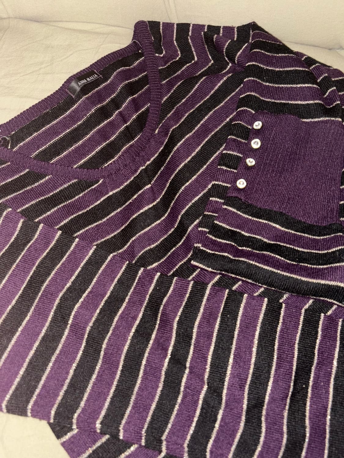 스트라이프 빈티지 니트 상품이미지5