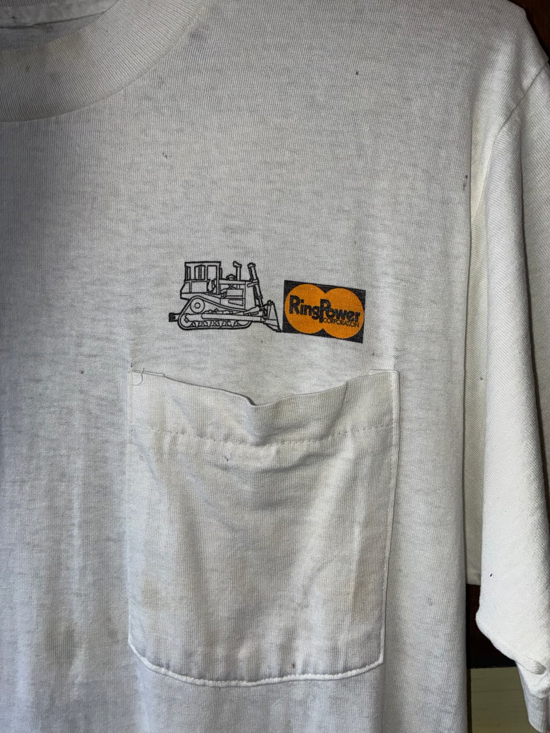 90’s Vintage “CAT / Ring Power” Pocket T 상품이미지2