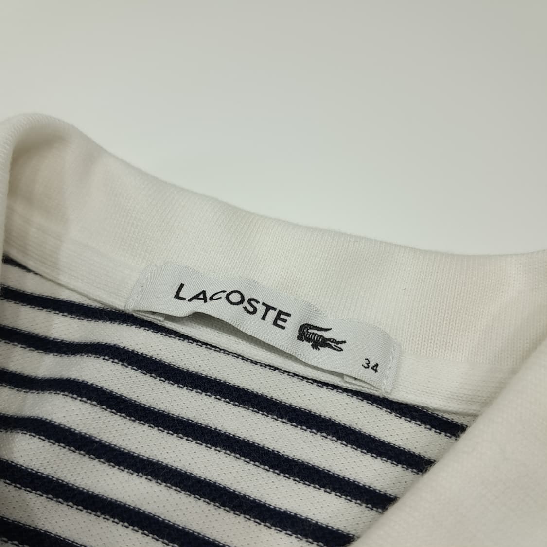 CK059 S 라코스테 코튼 스트라이프 네이비 원피스 상품이미지3