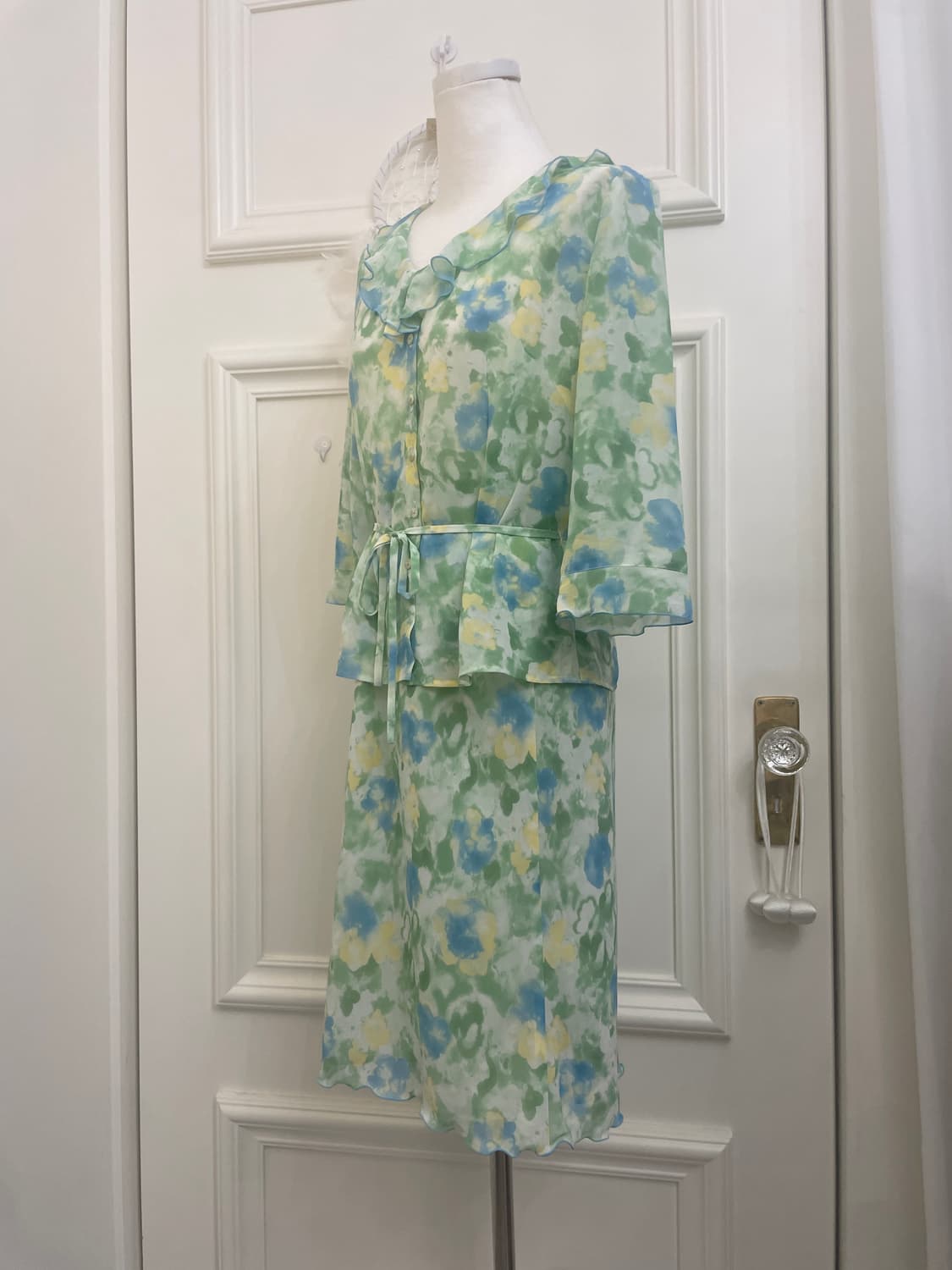 green blue water flower ruffle set-up 상품이미지2