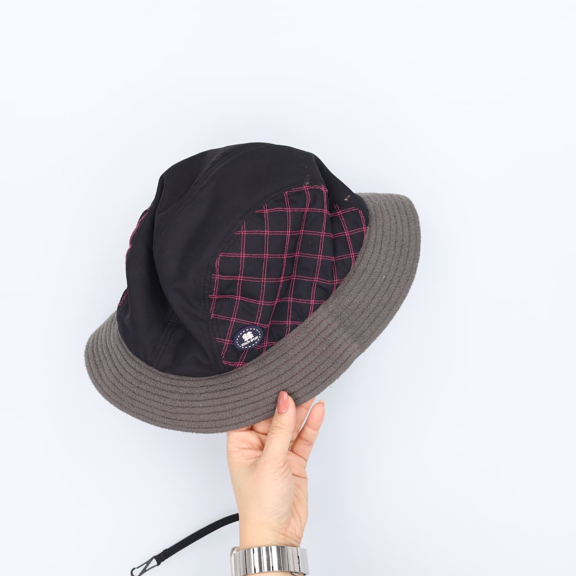 [59] 코오롱스포츠 사선체크 버킷햇 1217J2 상품이미지1