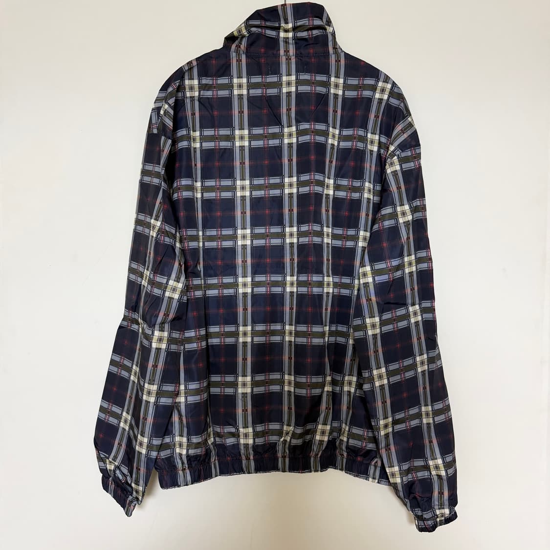 새상품 남자 체크 바람막이 (네이비) 상품이미지3