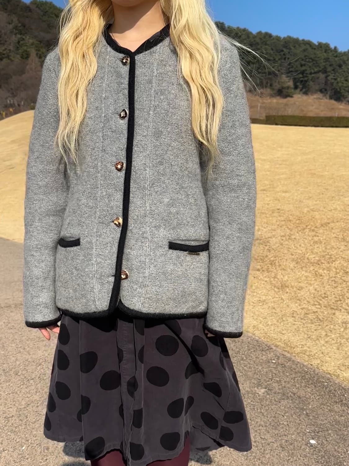 가이거 오스트리아 티롤 그레이 가디건 상품이미지3