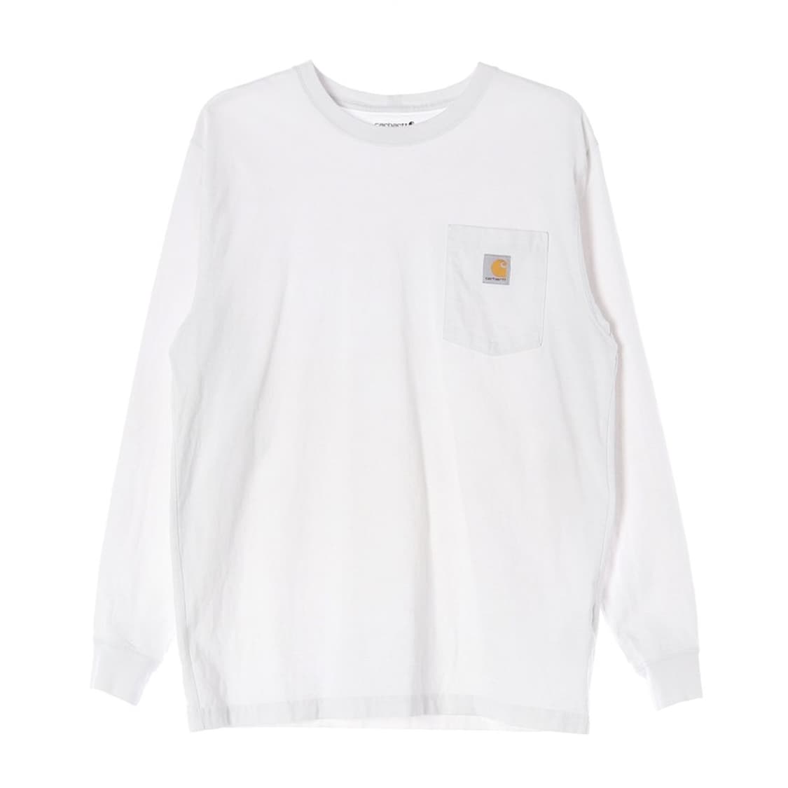칼하트 포켓 롱슬리브 화이트 티셔츠 M 상품이미지1