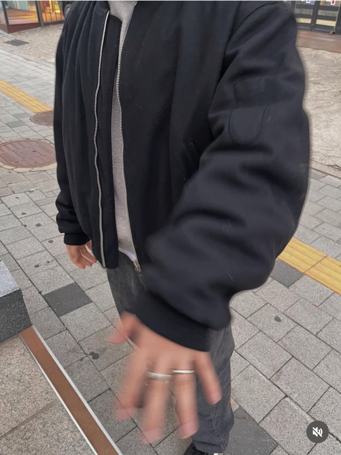 아르마니 진스 90s 울 봄버  상품이미지2