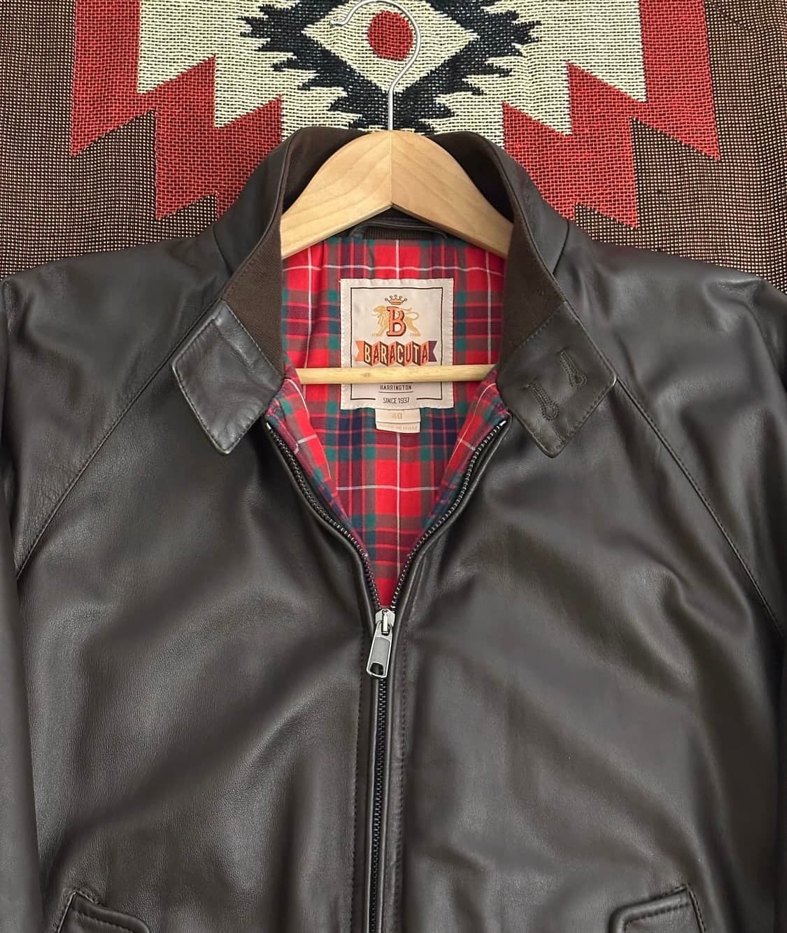 바라쿠타 G9 레더 자켓 다크브라운 (40) 상품이미지3