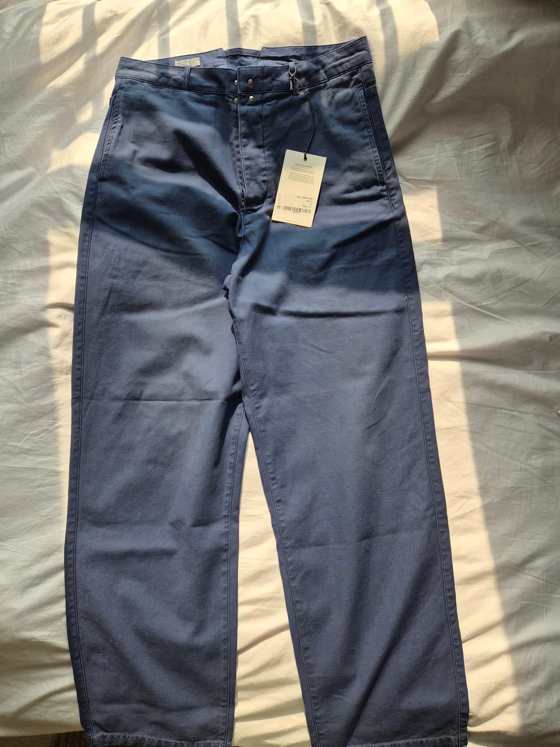 비헤비어 DYED C/L 프렌치 트라우저 페이디드 블루 2사이즈 새상품 상품이미지2