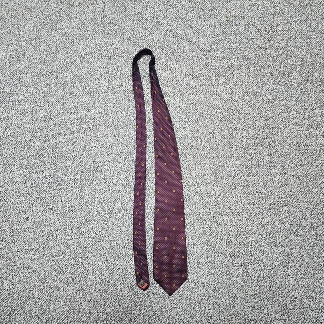 닥스 버건디 패턴 넥타이 상품이미지2