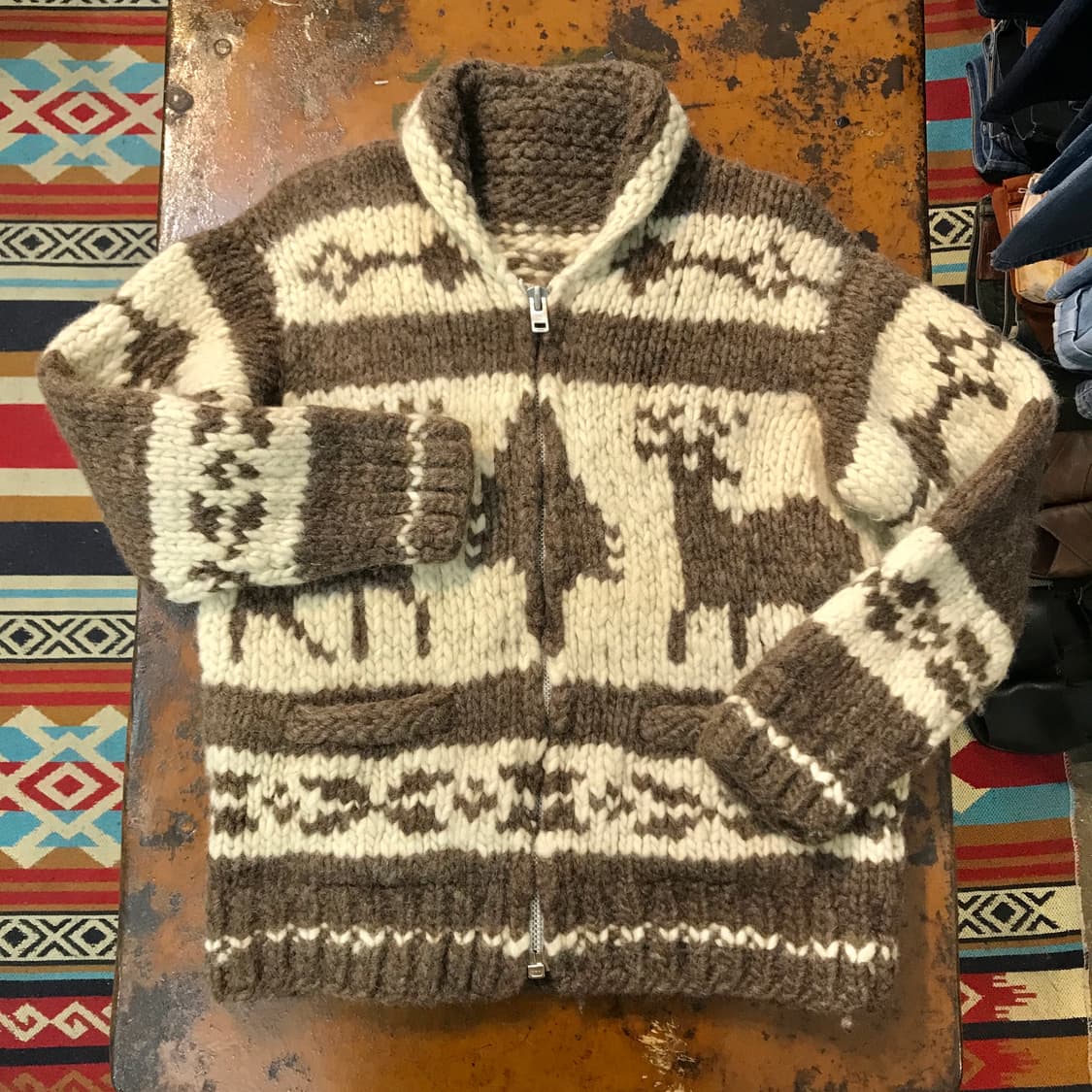 VTG 빈티지 노르딕 패턴 코위찬 여성 55 66 남성 97  상품이미지1