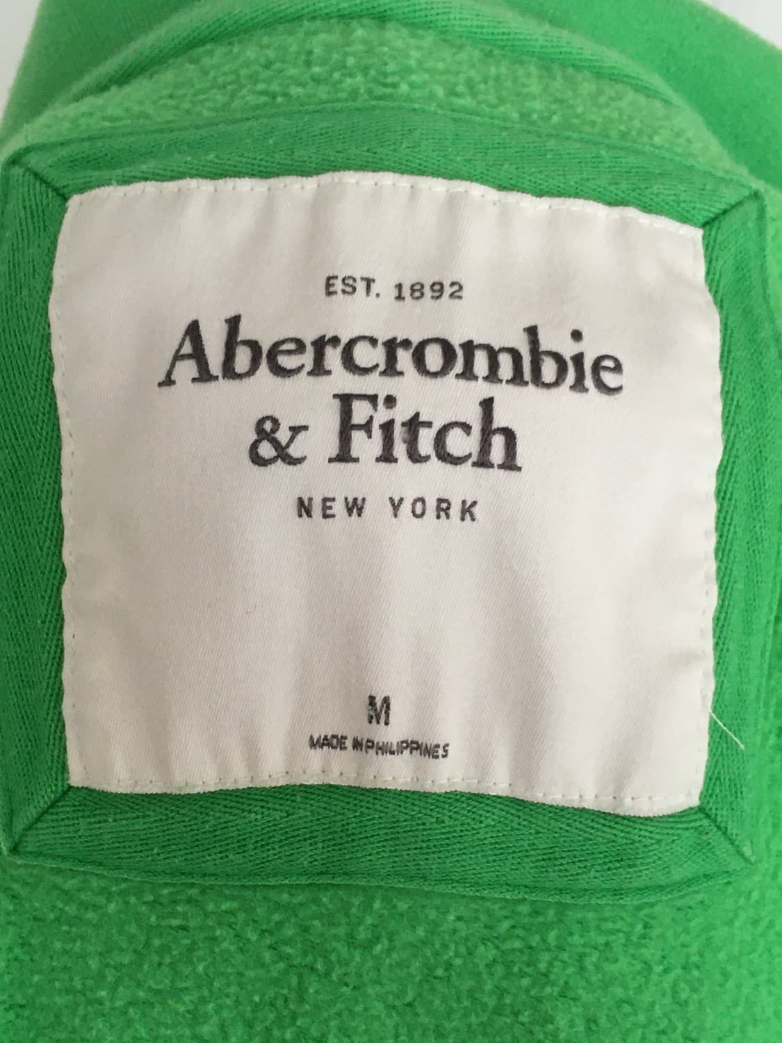 아베크롬비 y2k 패치 후드집업 연두 상품이미지3