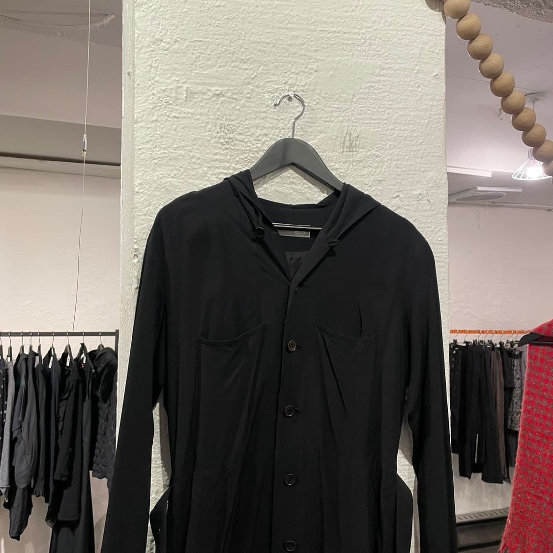  요지야마모토 후디드 롱셔츠 상품이미지2