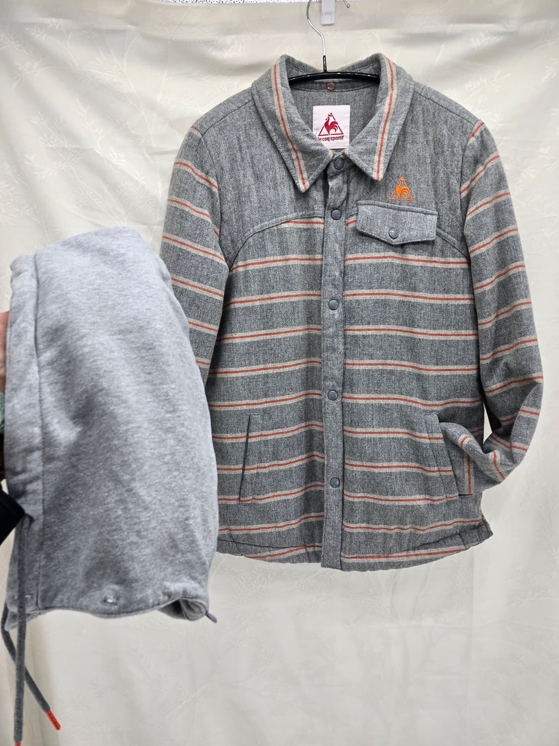 르꼬끄 스트라이프 뽀글이 안감 자켓 Y2K 상품이미지9