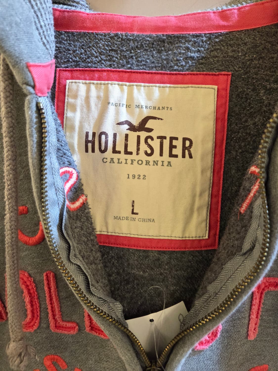 홀리스터 그레이 오버핏 후드집업 상품이미지4