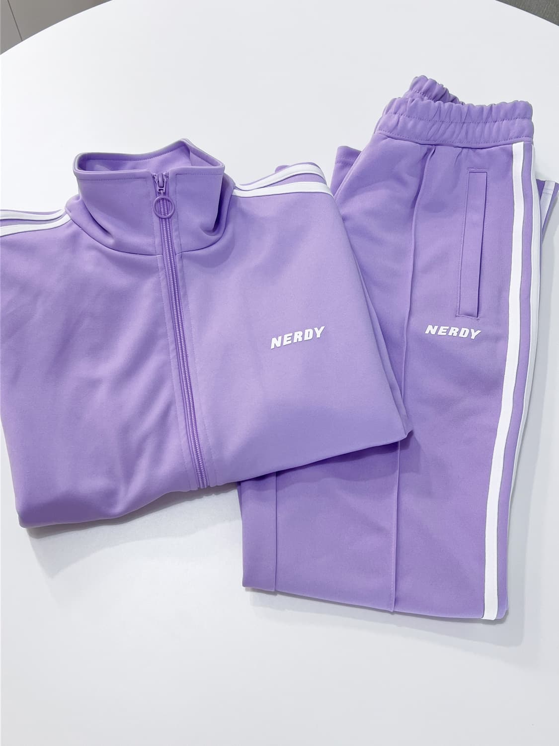 널디 연보라 트랙 셋업 세트 XS 새상품급 상품이미지1