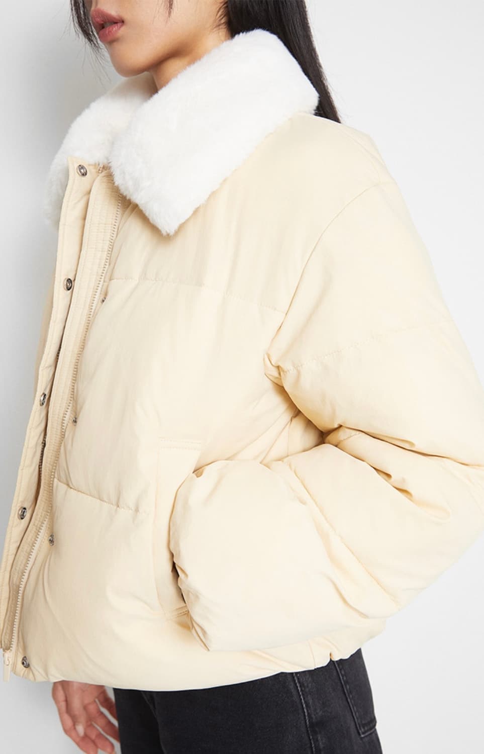 mixxo 크롭 카라 푸퍼 상품이미지3