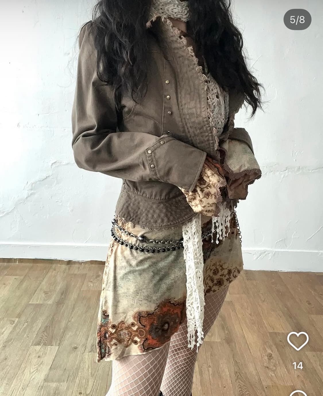 riipi빈티지 페어리 오리엔탈 빈티지 자켓 파우닝133 큐빈 크루빈티지 상품이미지3