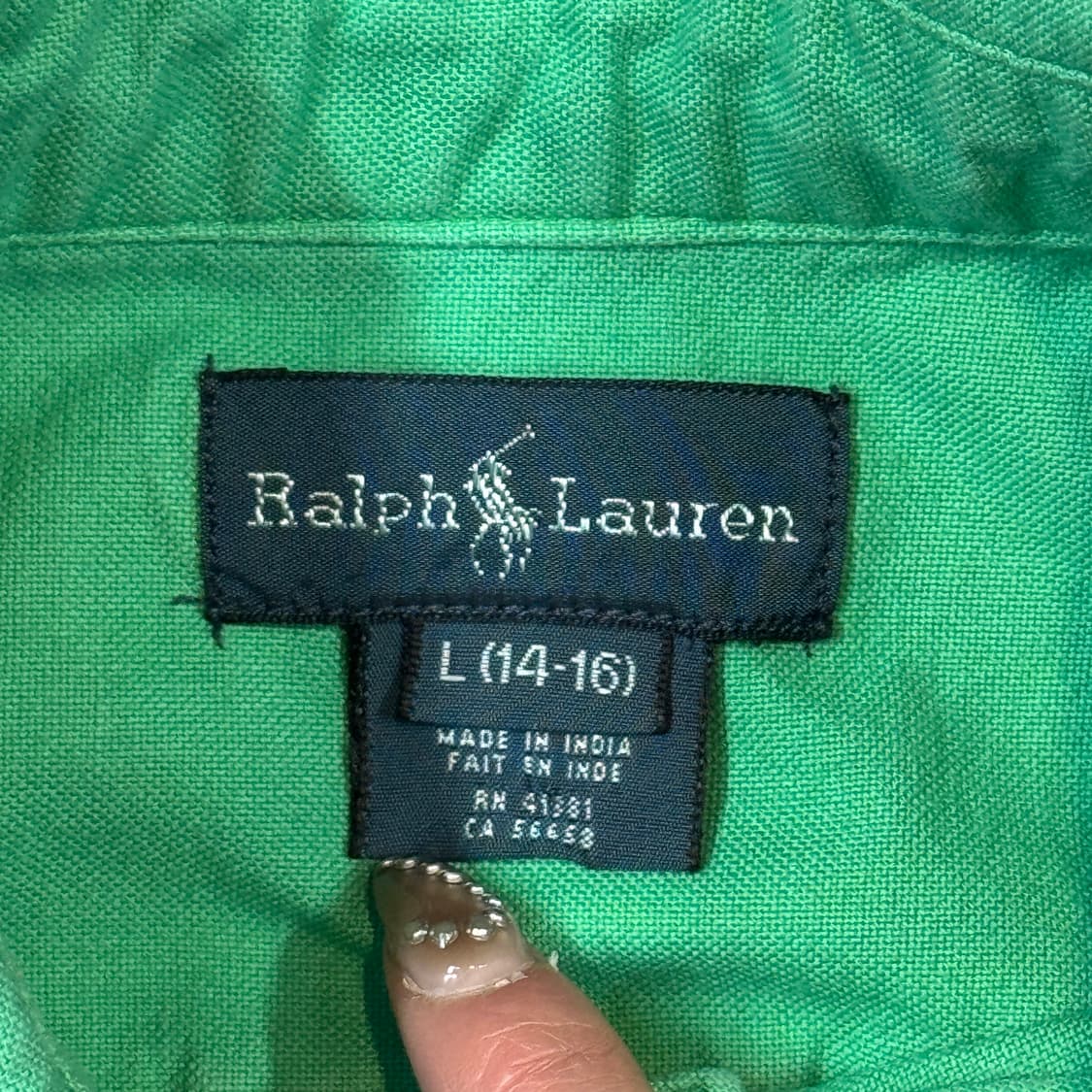 여S) 폴로 랄프로렌 그린 옥스포드 셔츠 상품이미지6