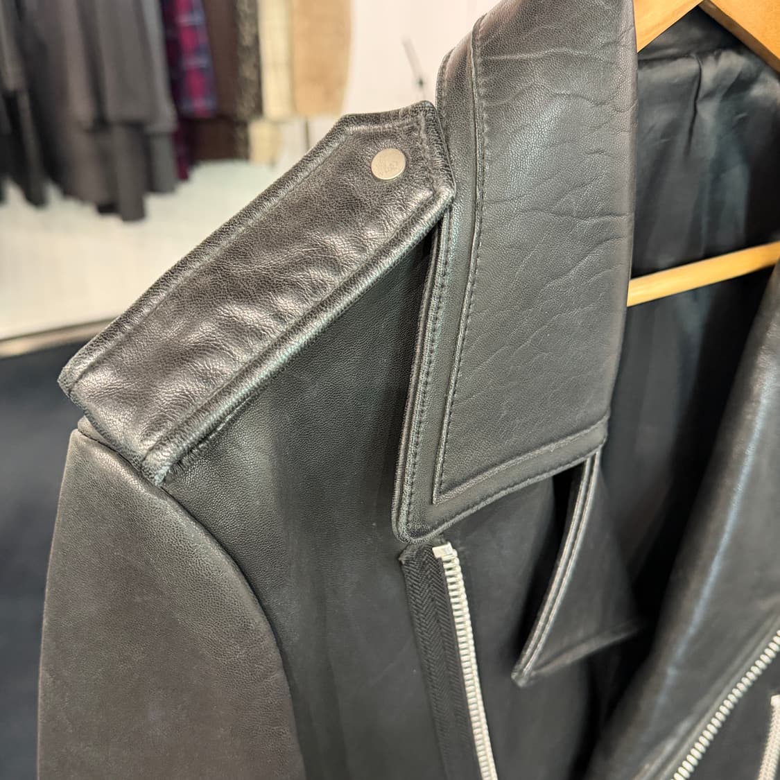 [L] 빈티지 양가죽100% 라이더자켓  상품이미지3