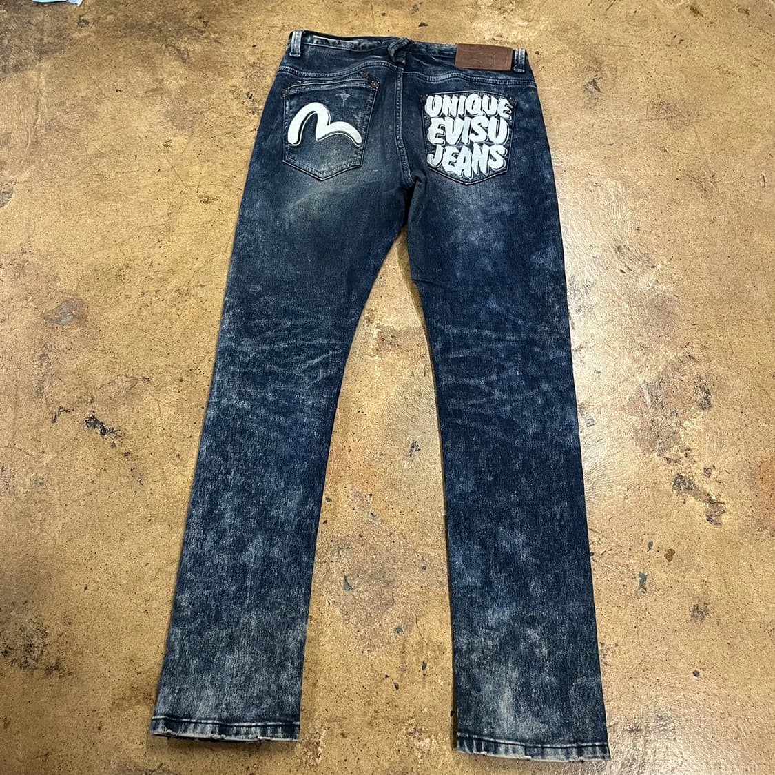 [정품/30] 에비수 데님 청바지 블루 워싱진 b10 상품이미지3