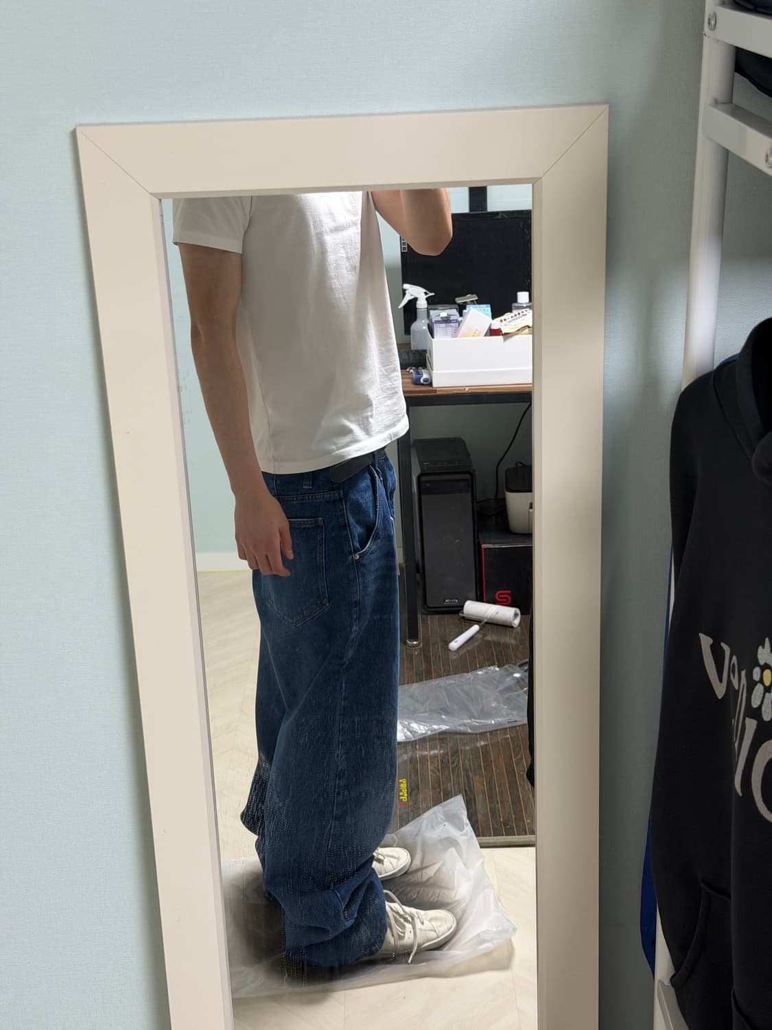 아미 배기핏 데님진 블루(32 새상품) 상품이미지2