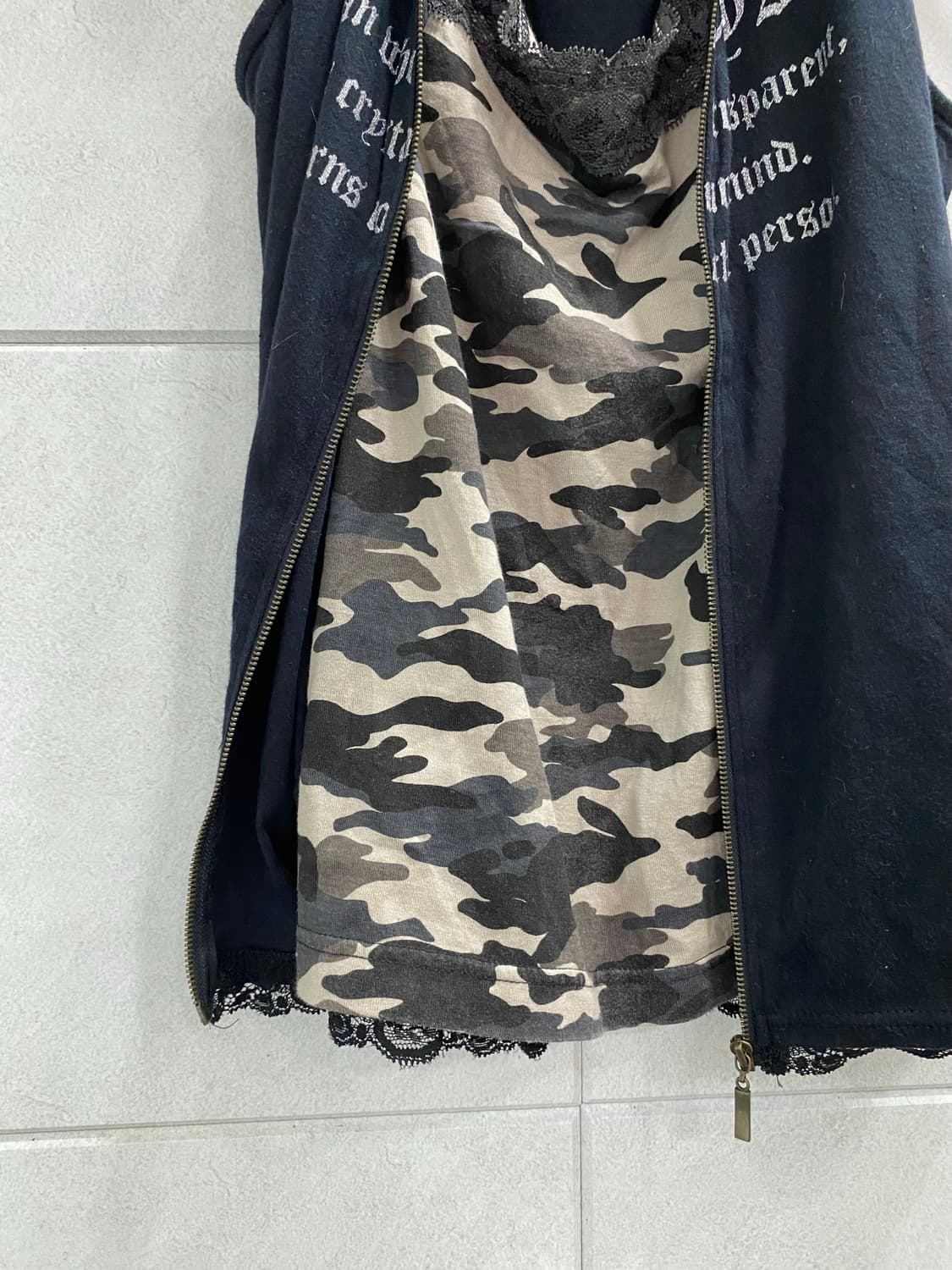 [Soavita Be Luire]2000s Mood Camo Sleeve 상품이미지3