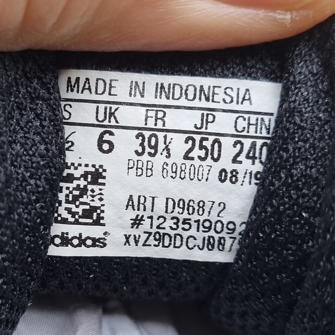 아디다스 흰검 운동화 250 상품이미지6