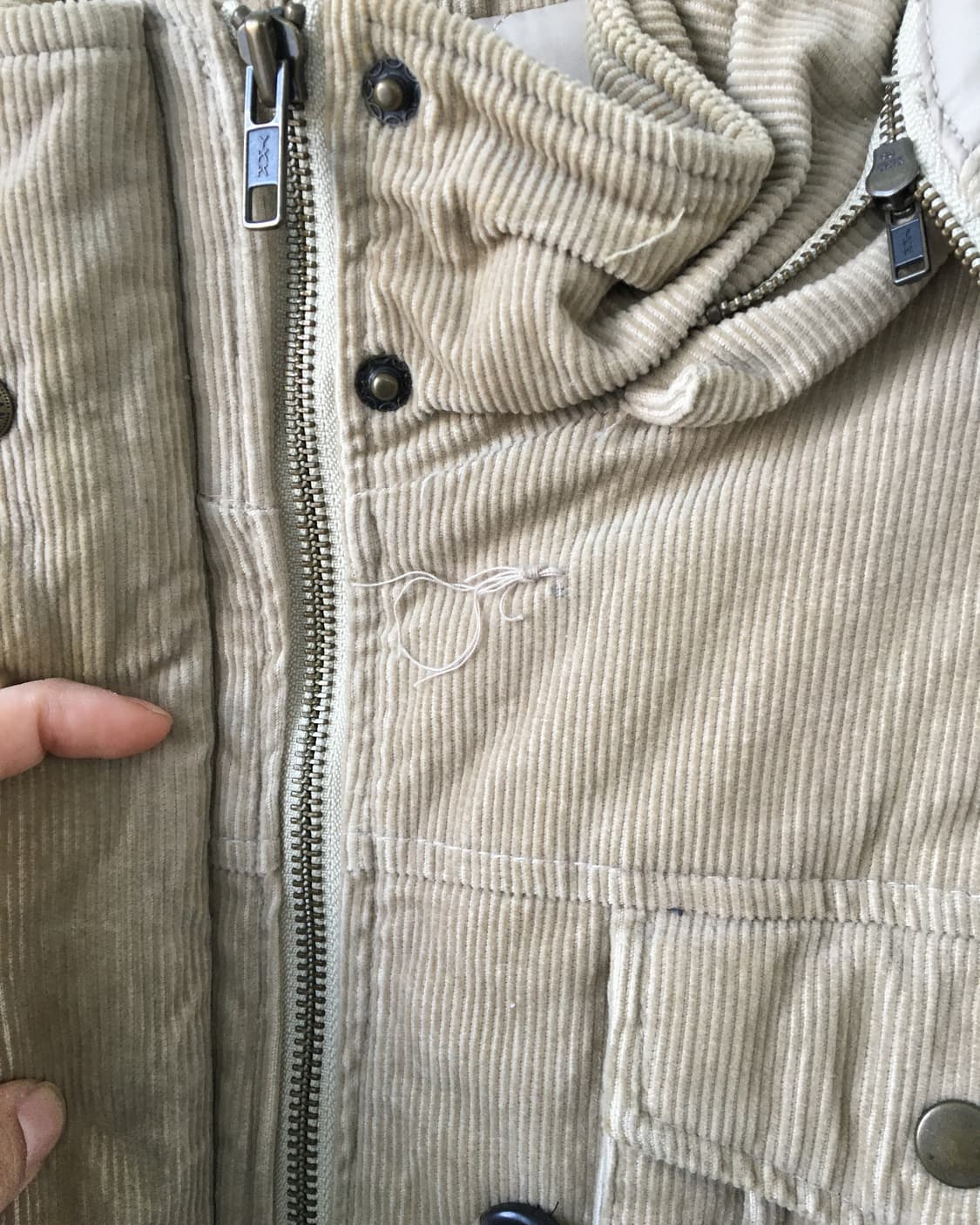 High neck corduroy hood jacket 상품이미지8