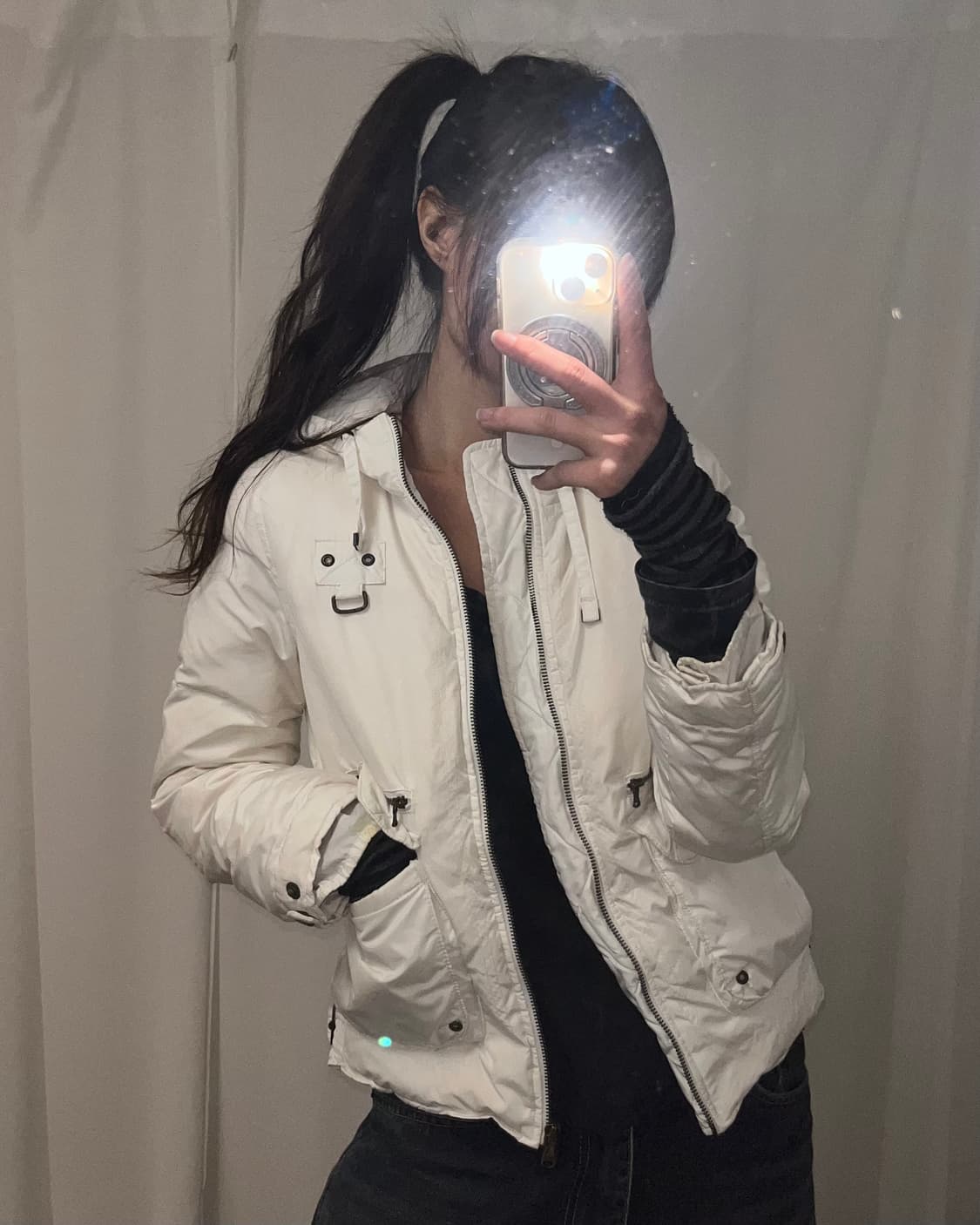 coax 화이트 패딩 (이염 감안가) 상품이미지3