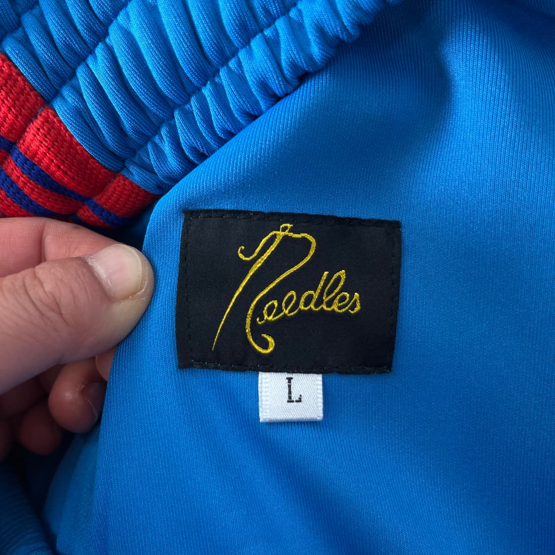 34 니들스 네로우핏 블루 트랙팬츠 상품이미지4