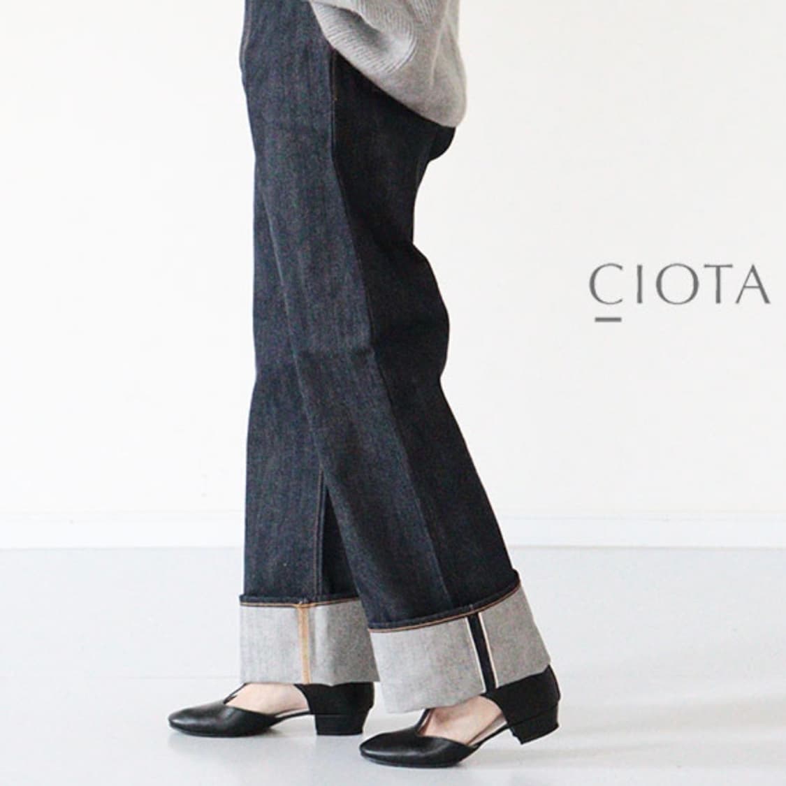 시오타 하이라이즈 5포켓 데님 팬츠 상품이미지1