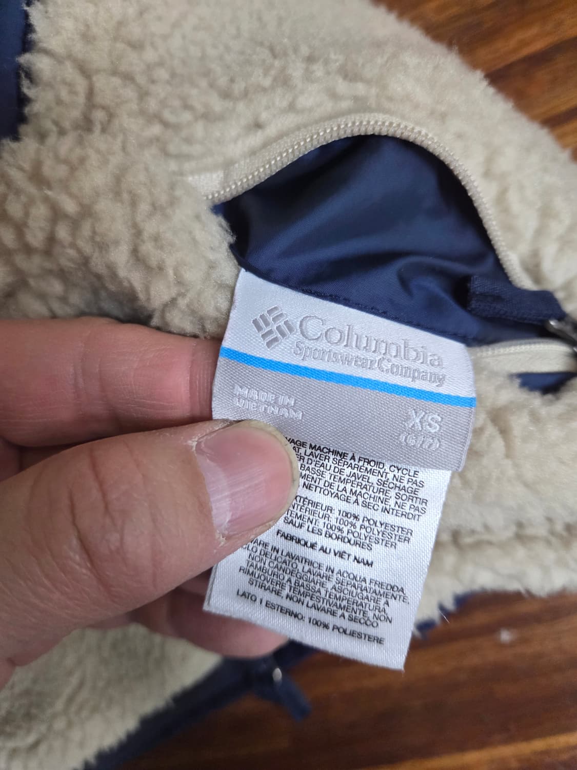 컬럼비아 키즈 리버시블 뽀글이 플리스 자켓 120 상품이미지5