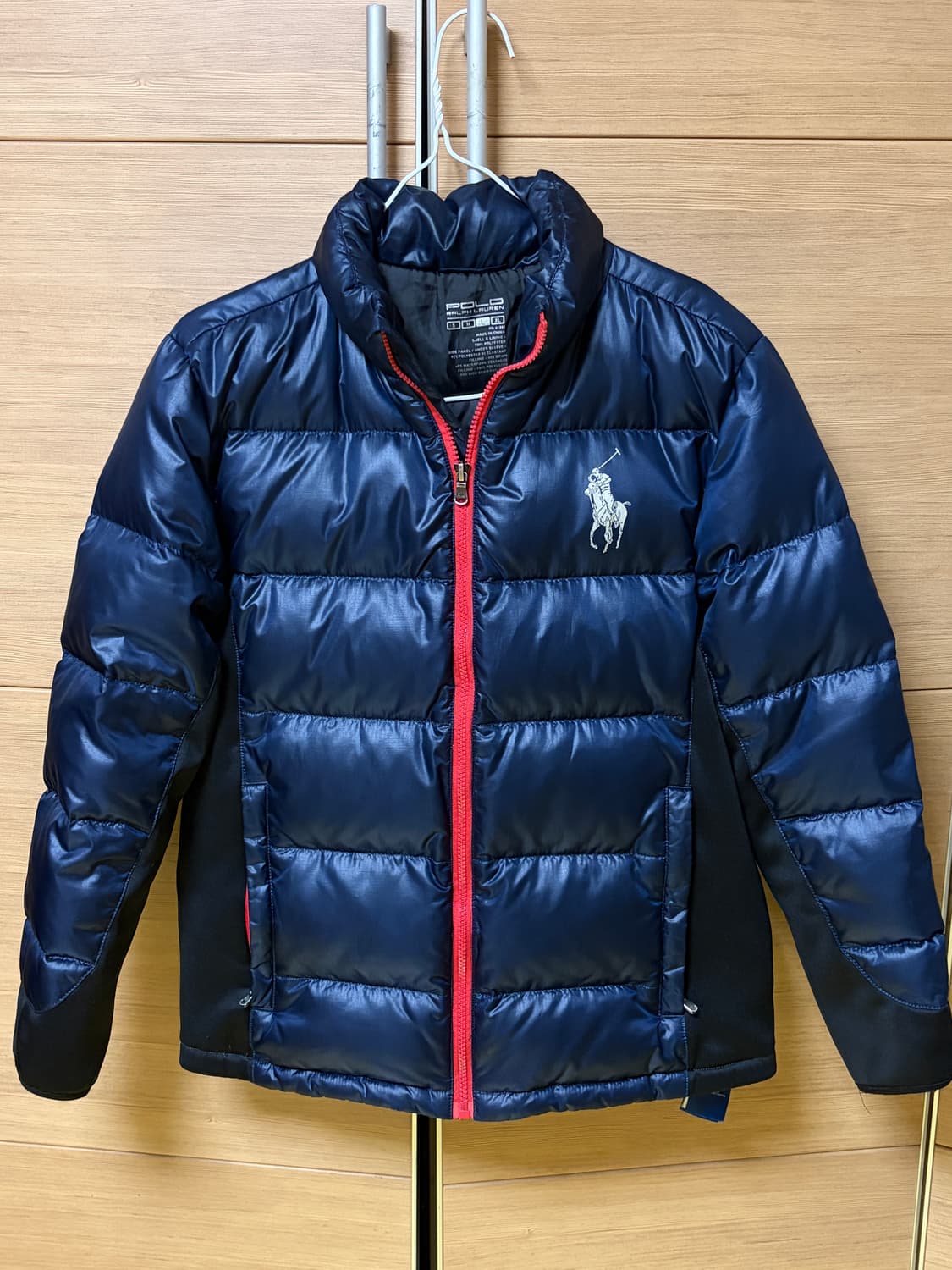 폴로 빅포니 네이비 폴리 덕다운 패딩 자켓 상품이미지4