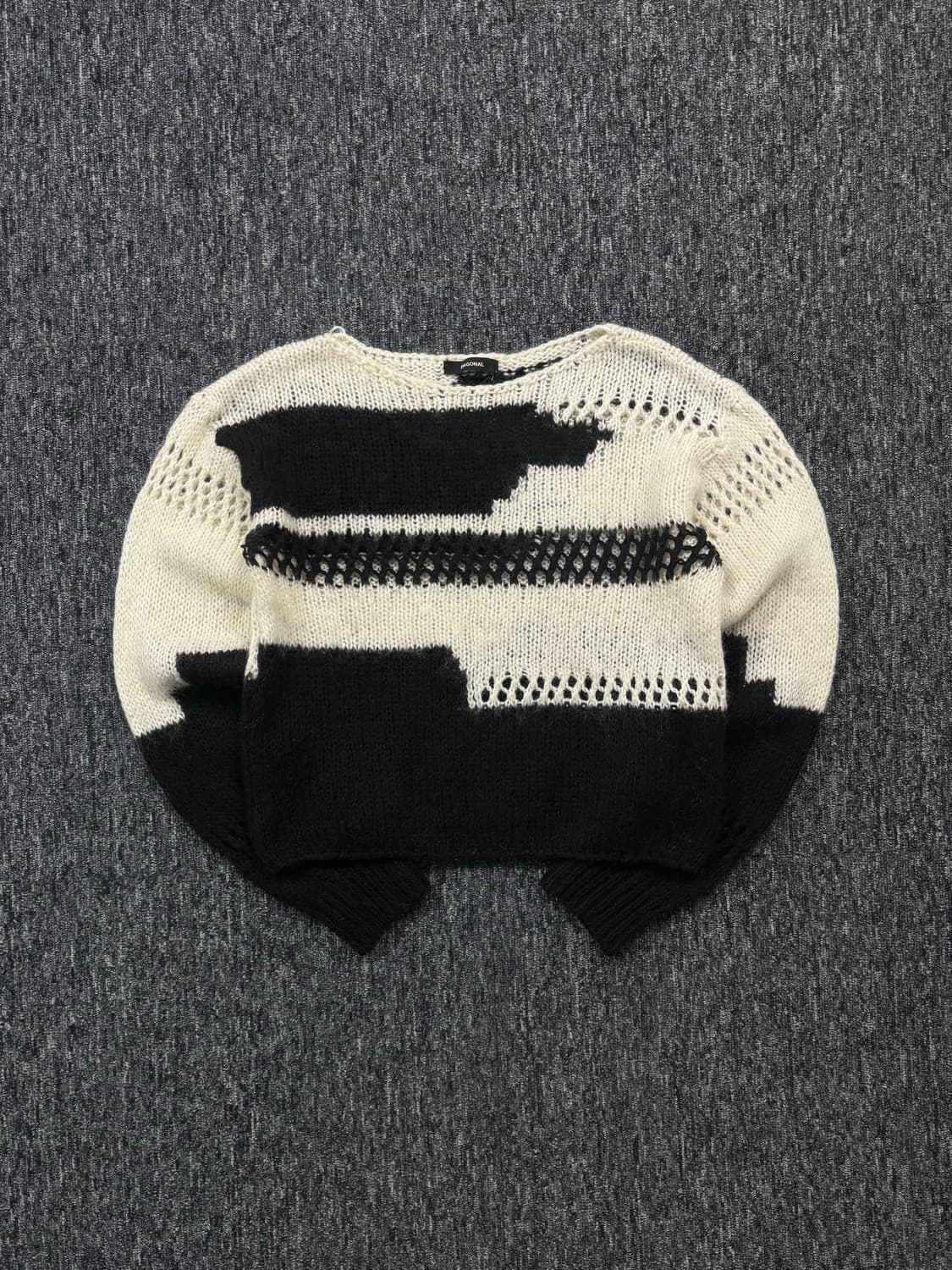 다이애그널 루즈 컬러 믹스 니트 상품이미지3