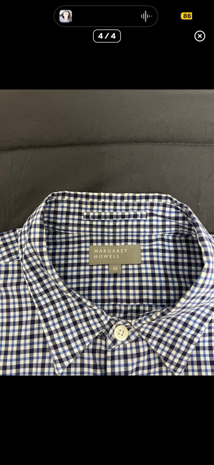 마가렛 호웰 체크셔츠 M 상품이미지4