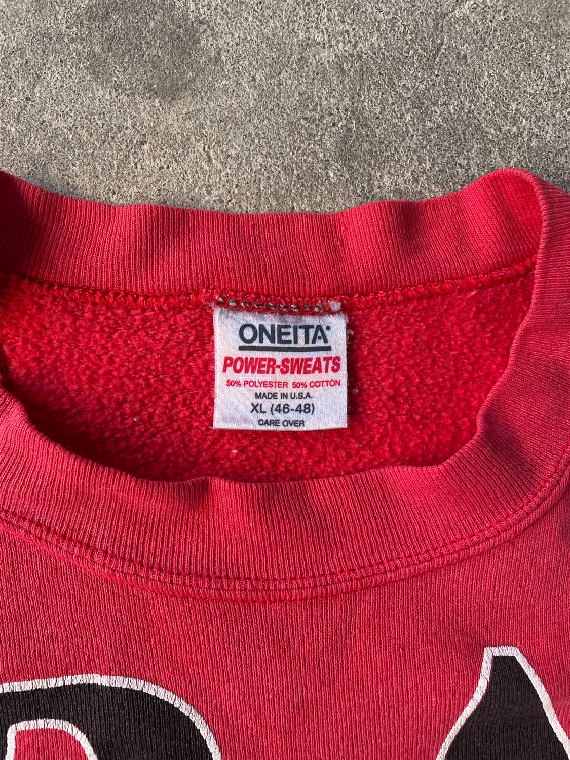 90s Oneita Nebraska Faded Red Sweatshirt 상품이미지5