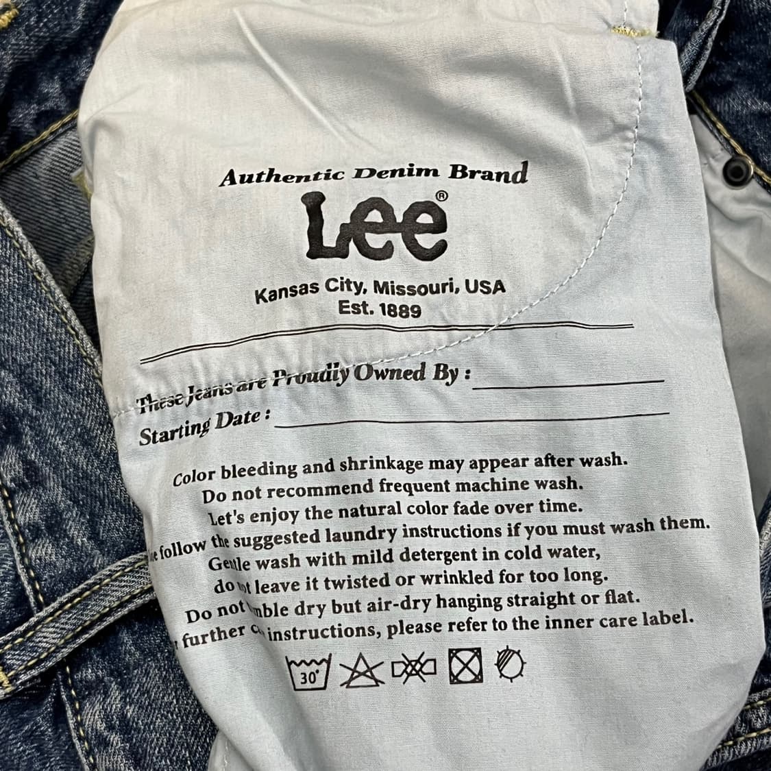 [정품/30] Lee 리 빈티지 데님 청바지 b15 상품이미지6