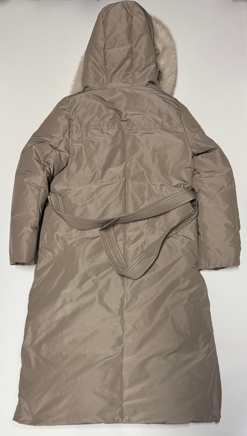 여성 주크 zooc 24년도 구스다운 폭스퍼 벨티드 패딩 상품이미지2