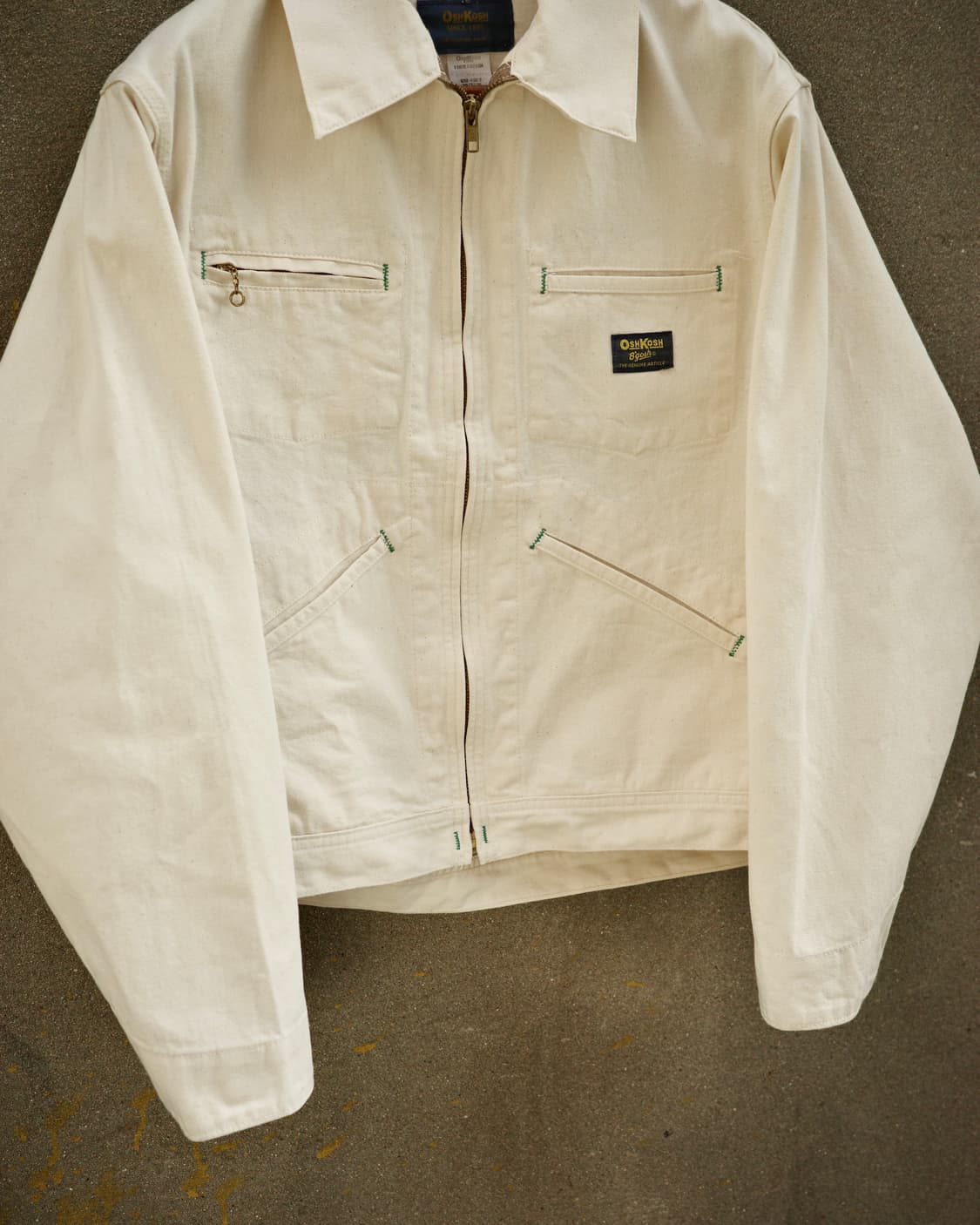 80‘s OshKosh B’gosh 에크루 워크 자켓 상품이미지3