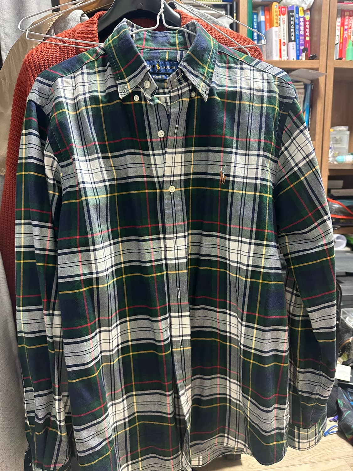 폴로 랄프로렌 타탄체크 옥스포드 셔츠 클래식 M 상품이미지1