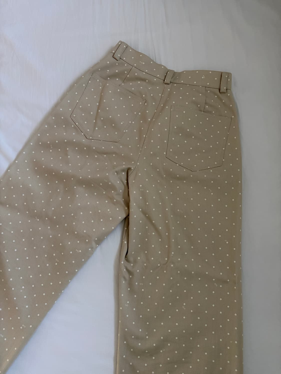 엔조블루스 도트 코튼 와이드 팬츠(S) 상품이미지2