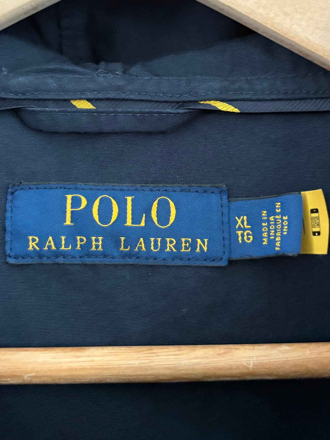 Polo 폴로랄프로렌 QR라벨 코튼 쉘 네이비 후드 자켓 상품이미지6