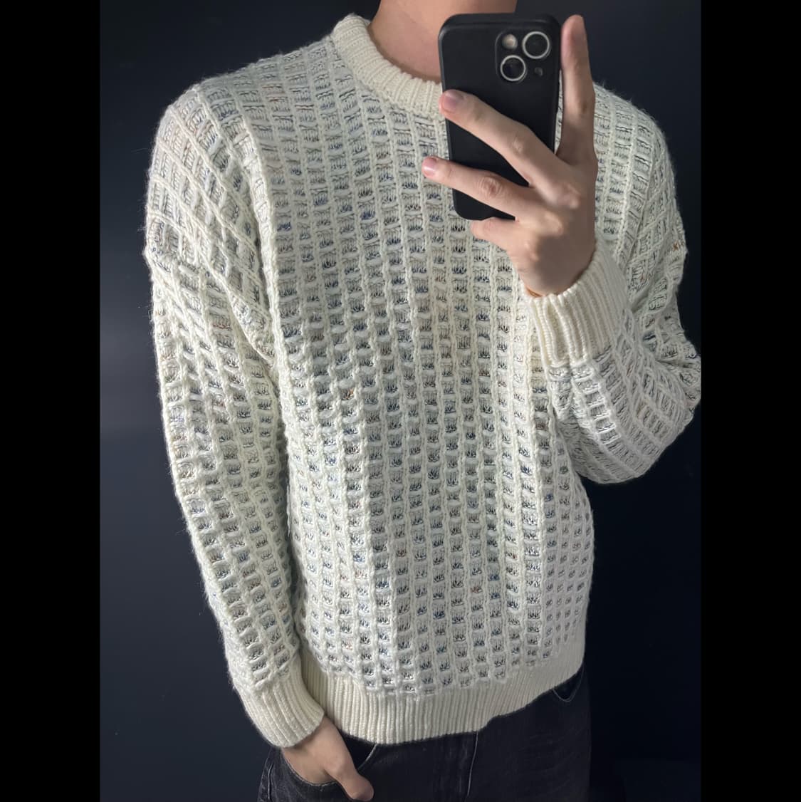 ZARA 자라 아크릴 울 니트 상품이미지1