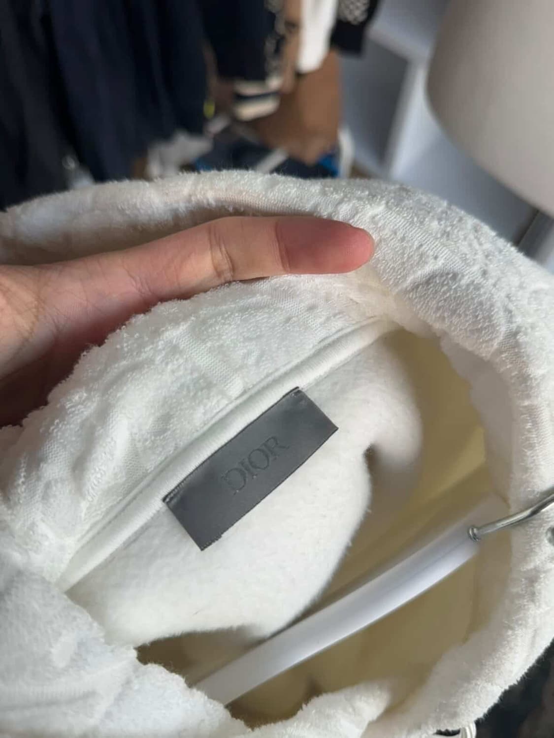 디올 오블리크 테리 후드티 상품이미지7