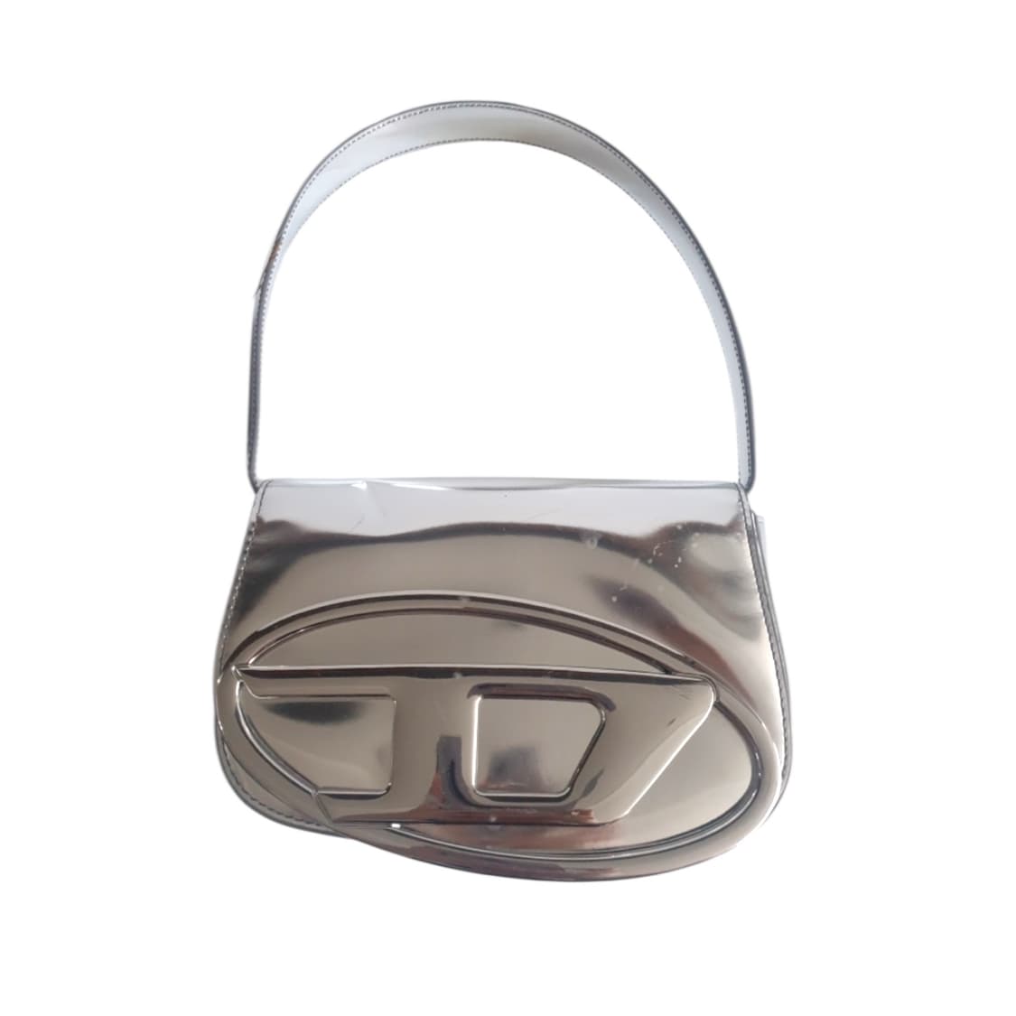 디젤 1DR 숄더백 인 레더 실버 상품이미지1