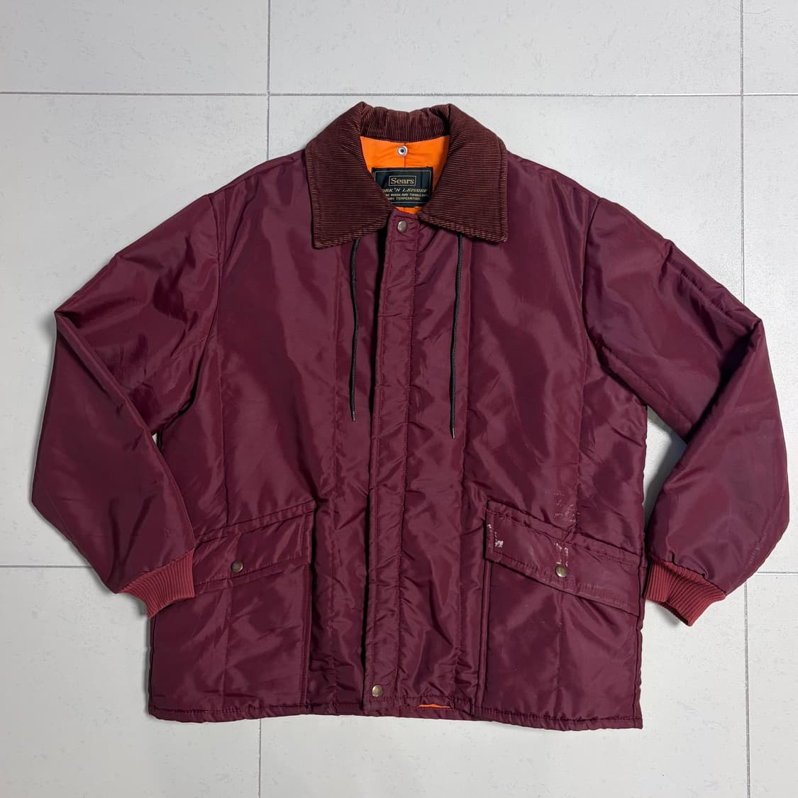 80s Sears 나일론 헌팅 자켓 상품이미지1