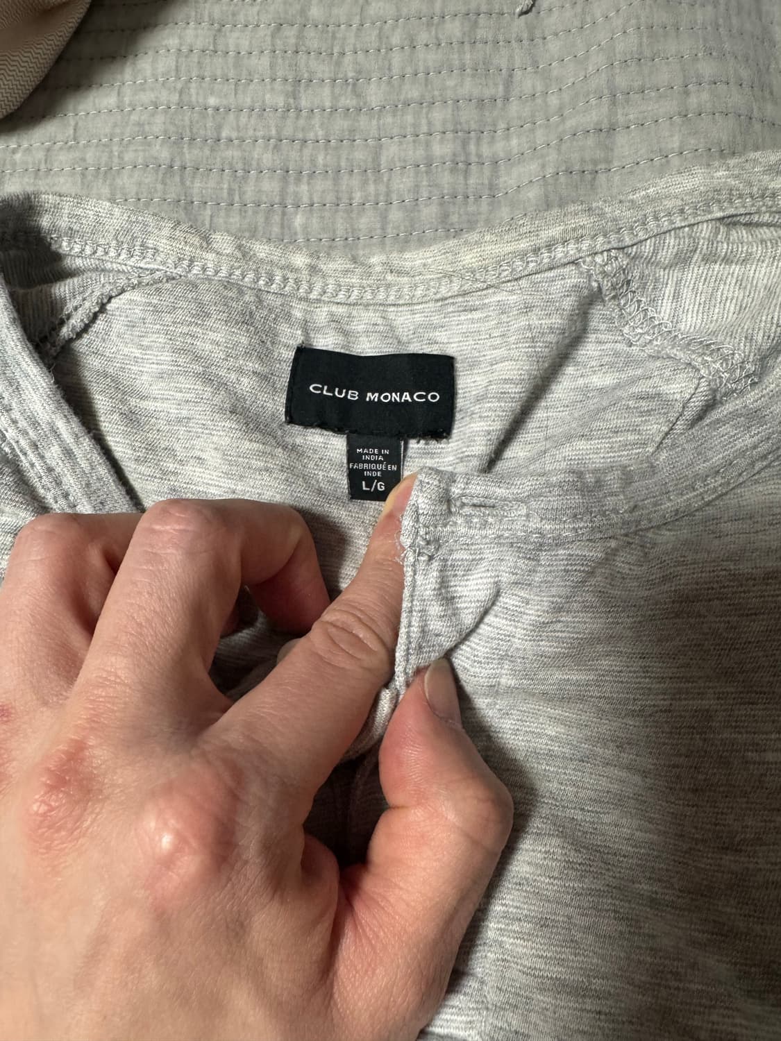 클럽모나코 헨리넥 티셔츠 l(105) 상품이미지3