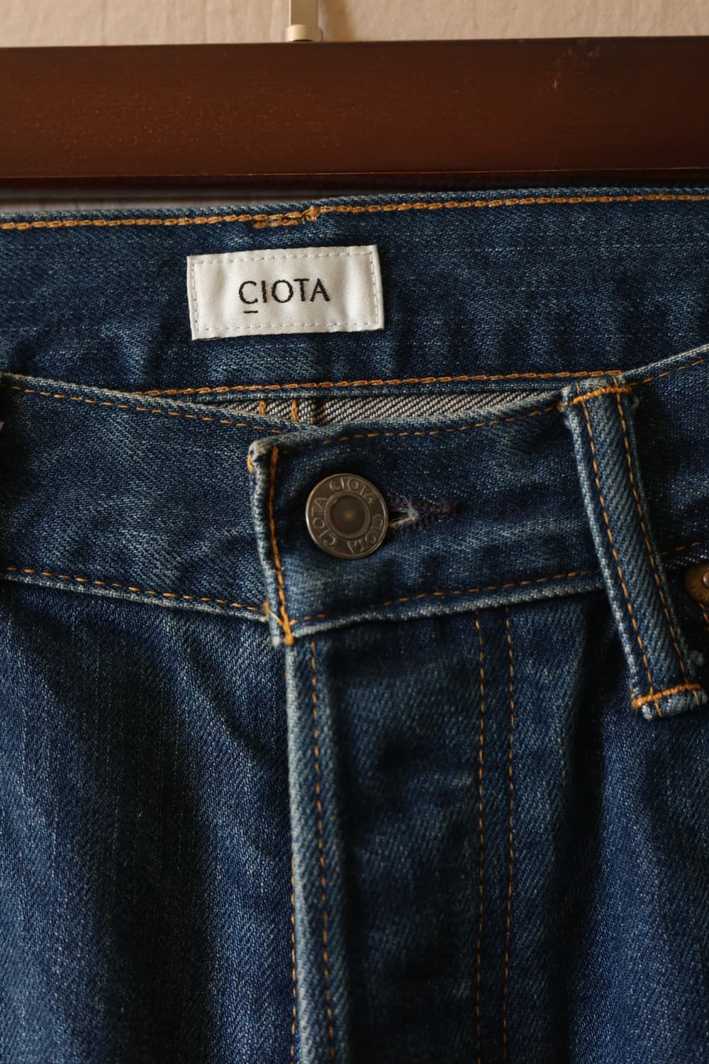 시오타 13.5oz 수빈코튼 스트레이트 데님 팬츠 28 상품이미지4