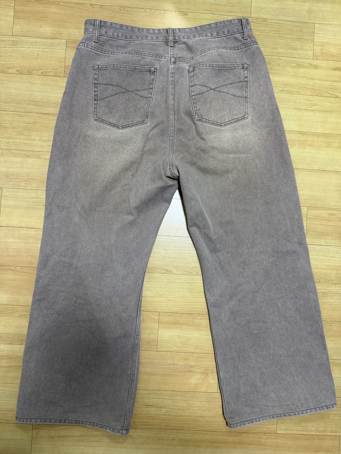 벨리에 트루 와이드 데님 팬츠 - 빈티지 베이지 상품이미지2